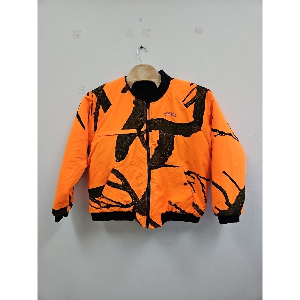 Field And Stream Jacket Men's Xl Orange Camouflaged Hunting Parka Outdoor